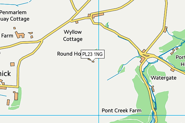 PL23 1NG map - OS VectorMap District (Ordnance Survey)