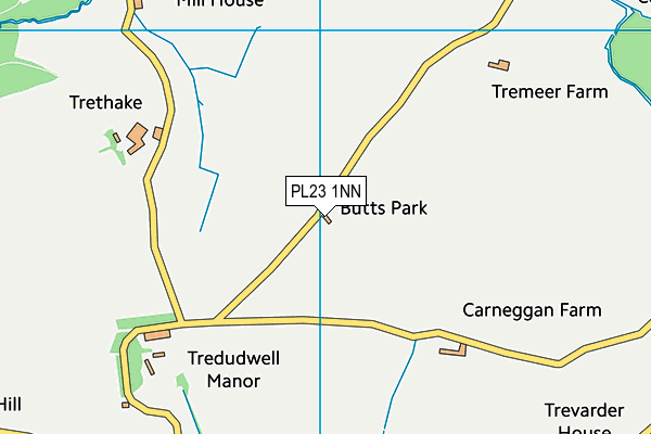 PL23 1NN map - OS VectorMap District (Ordnance Survey)