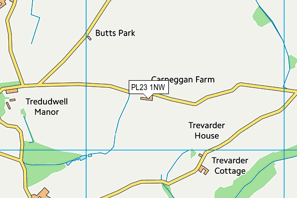 PL23 1NW map - OS VectorMap District (Ordnance Survey)