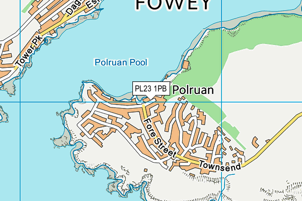 PL23 1PB map - OS VectorMap District (Ordnance Survey)