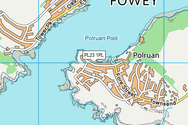 PL23 1PL map - OS VectorMap District (Ordnance Survey)