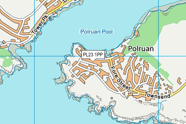 PL23 1PP map - OS VectorMap District (Ordnance Survey)