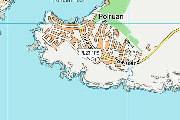 Polruan Community Primary School Sports Field map (PL23 1PS) - OS VectorMap District (Ordnance Survey)