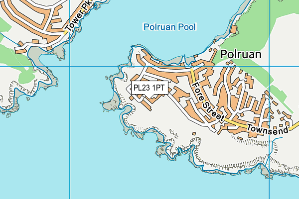 PL23 1PT map - OS VectorMap District (Ordnance Survey)