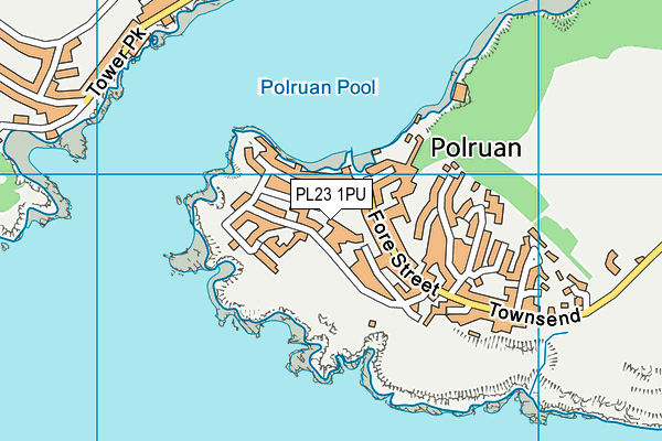 PL23 1PU map - OS VectorMap District (Ordnance Survey)