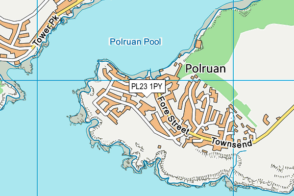 PL23 1PY map - OS VectorMap District (Ordnance Survey)