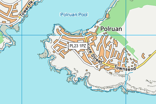 PL23 1PZ map - OS VectorMap District (Ordnance Survey)