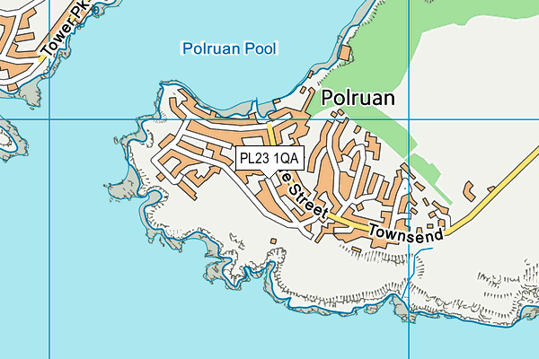 PL23 1QA map - OS VectorMap District (Ordnance Survey)