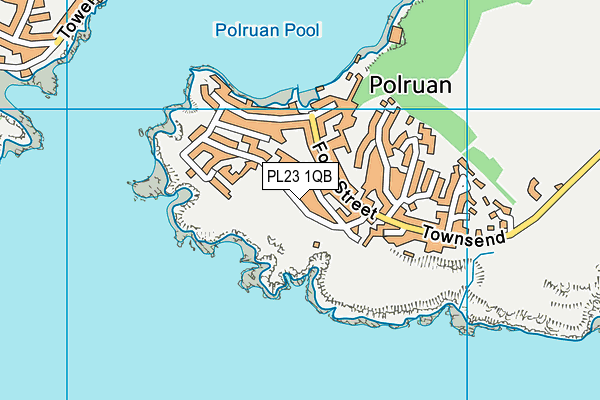 PL23 1QB map - OS VectorMap District (Ordnance Survey)