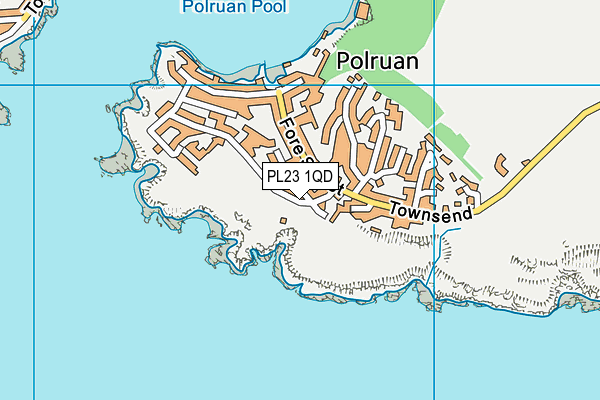 PL23 1QD map - OS VectorMap District (Ordnance Survey)