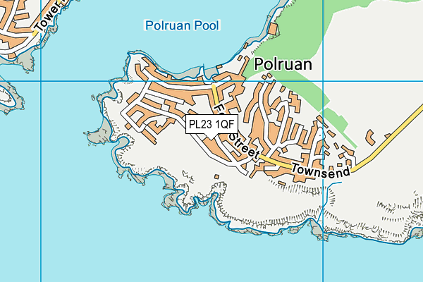 PL23 1QF map - OS VectorMap District (Ordnance Survey)