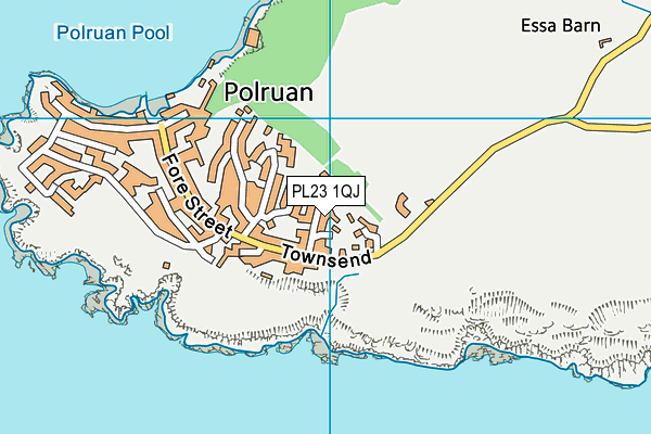 PL23 1QJ map - OS VectorMap District (Ordnance Survey)