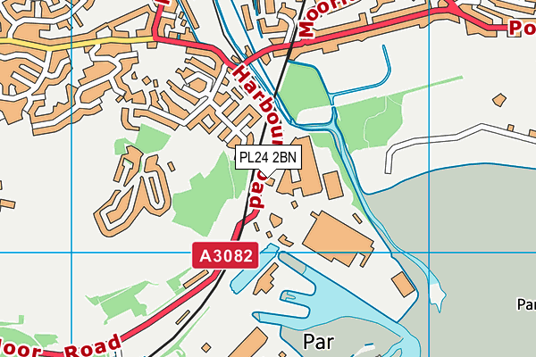 PL24 2BN map - OS VectorMap District (Ordnance Survey)