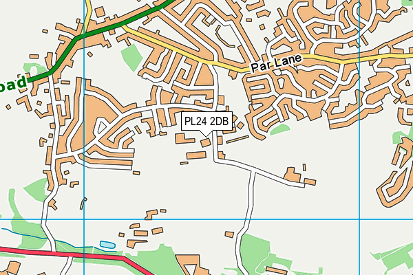 PL24 2DB map - OS VectorMap District (Ordnance Survey)