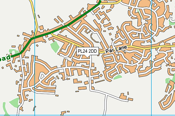 PL24 2DD map - OS VectorMap District (Ordnance Survey)