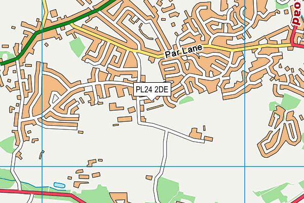 PL24 2DE map - OS VectorMap District (Ordnance Survey)