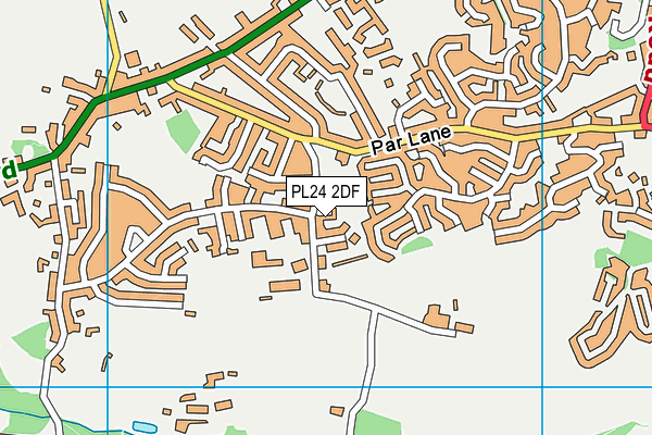 PL24 2DF map - OS VectorMap District (Ordnance Survey)