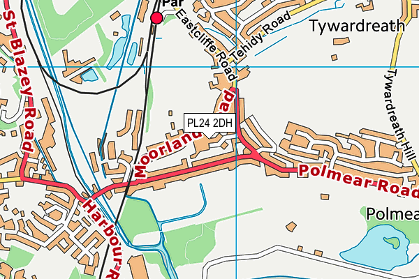 PL24 2DH map - OS VectorMap District (Ordnance Survey)