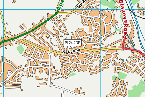 PL24 2DP map - OS VectorMap District (Ordnance Survey)