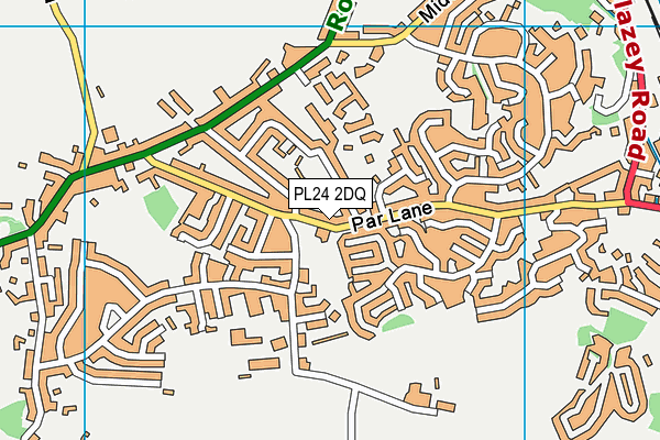 PL24 2DQ map - OS VectorMap District (Ordnance Survey)