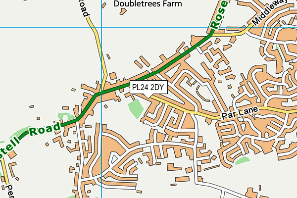 PL24 2DY map - OS VectorMap District (Ordnance Survey)