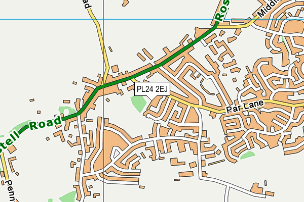 PL24 2EJ map - OS VectorMap District (Ordnance Survey)