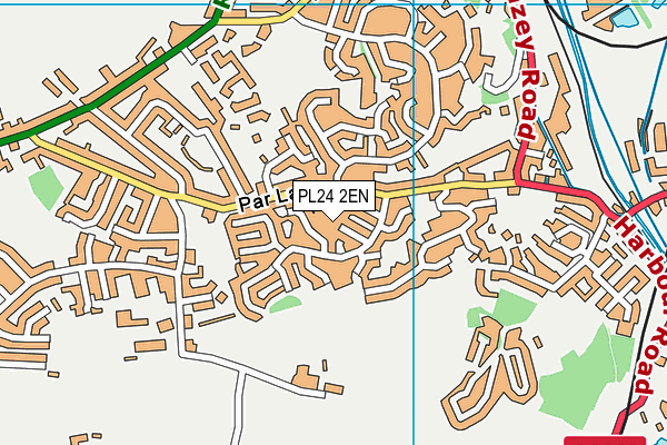 PL24 2EN map - OS VectorMap District (Ordnance Survey)