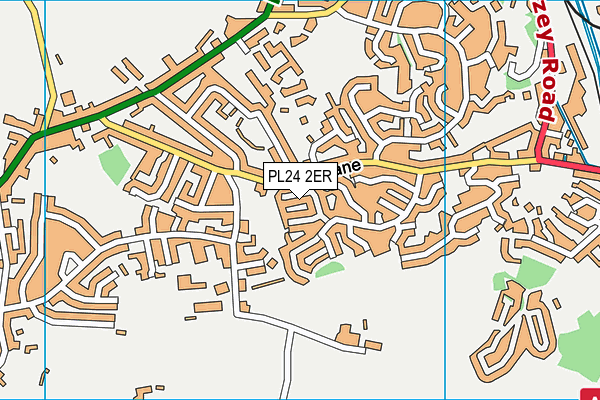 PL24 2ER map - OS VectorMap District (Ordnance Survey)