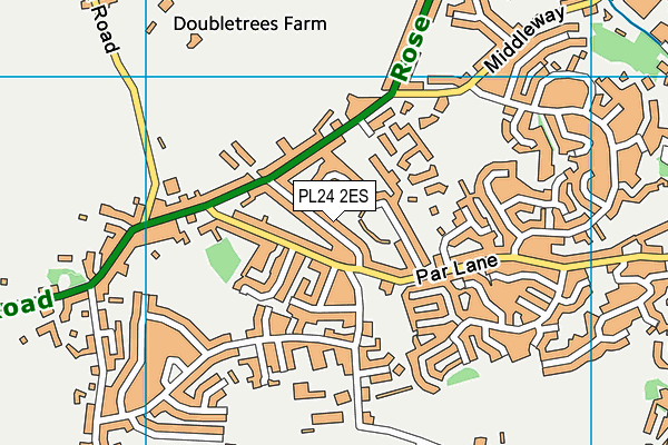 PL24 2ES map - OS VectorMap District (Ordnance Survey)