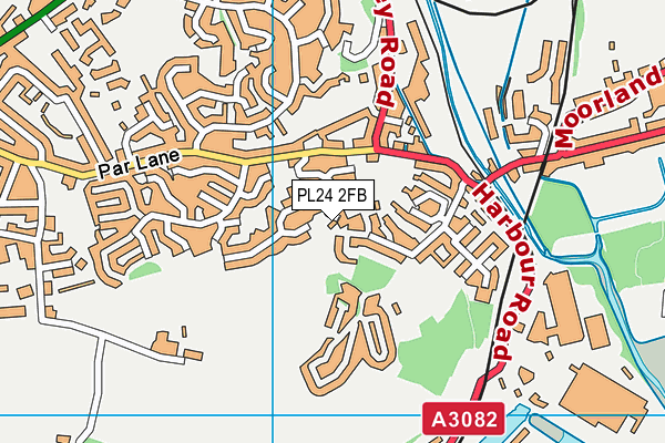 PL24 2FB map - OS VectorMap District (Ordnance Survey)