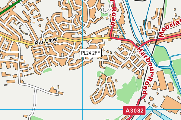 PL24 2FF map - OS VectorMap District (Ordnance Survey)