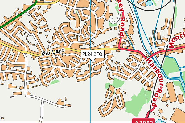 PL24 2FQ map - OS VectorMap District (Ordnance Survey)