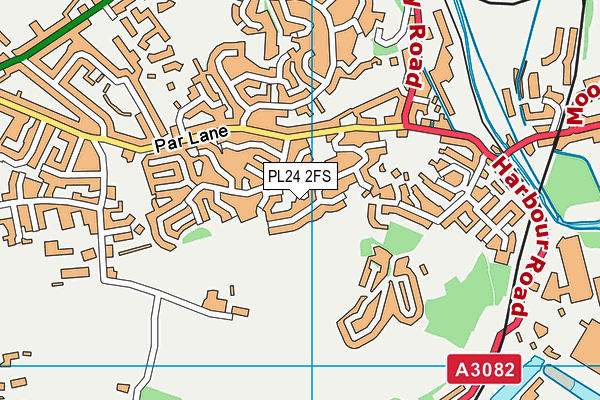 PL24 2FS map - OS VectorMap District (Ordnance Survey)