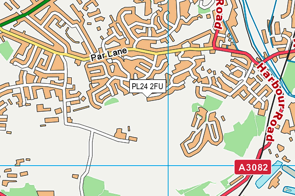 PL24 2FU map - OS VectorMap District (Ordnance Survey)