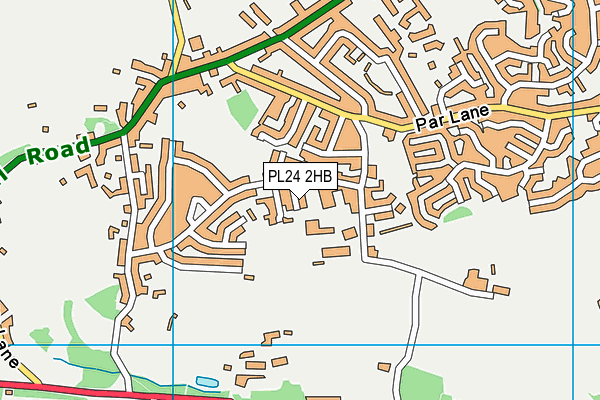 PL24 2HB map - OS VectorMap District (Ordnance Survey)