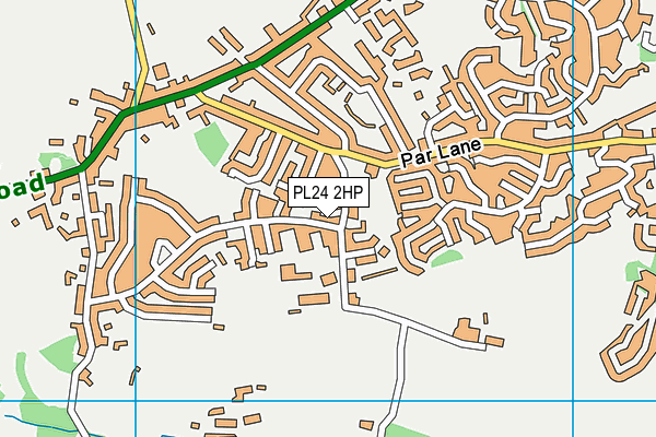 PL24 2HP map - OS VectorMap District (Ordnance Survey)