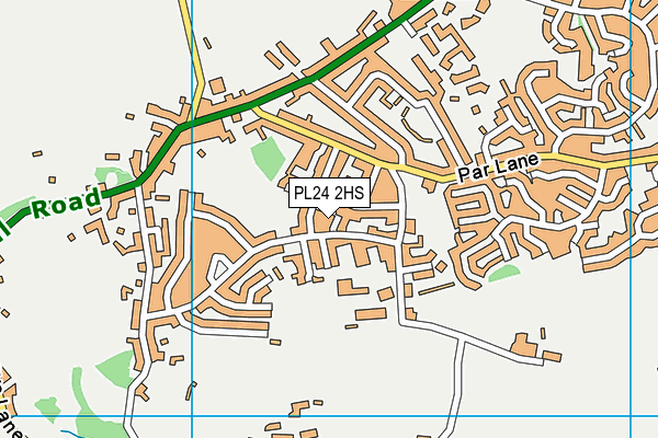 PL24 2HS map - OS VectorMap District (Ordnance Survey)