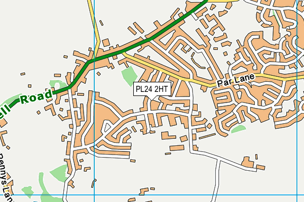 PL24 2HT map - OS VectorMap District (Ordnance Survey)