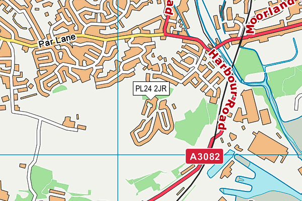 PL24 2JR map - OS VectorMap District (Ordnance Survey)