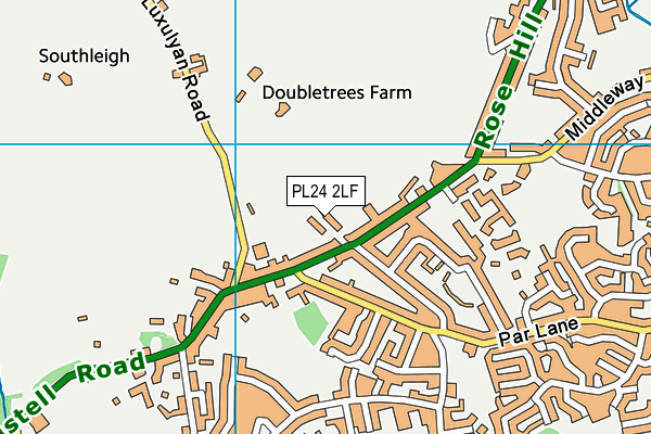 PL24 2LF map - OS VectorMap District (Ordnance Survey)