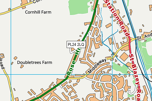 PL24 2LQ map - OS VectorMap District (Ordnance Survey)