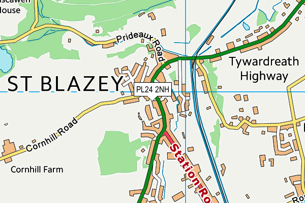 PL24 2NH map - OS VectorMap District (Ordnance Survey)