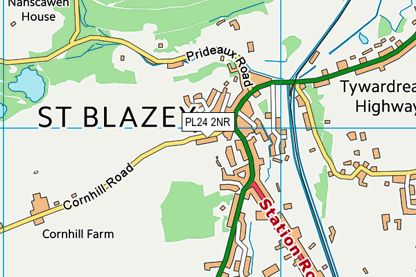 PL24 2NR map - OS VectorMap District (Ordnance Survey)