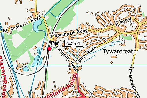 PL24 2PH map - OS VectorMap District (Ordnance Survey)