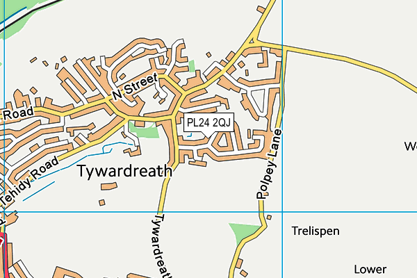 PL24 2QJ map - OS VectorMap District (Ordnance Survey)