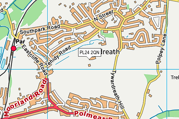 PL24 2QN map - OS VectorMap District (Ordnance Survey)