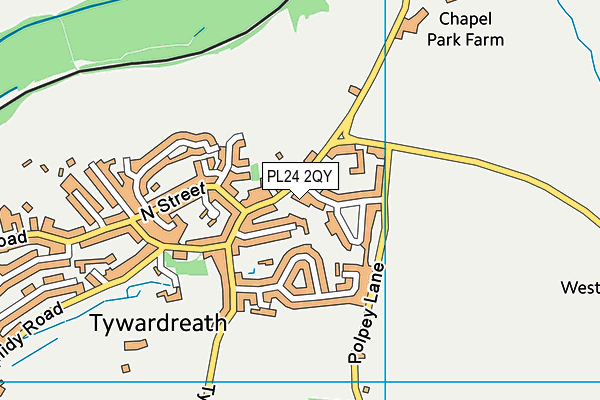PL24 2QY map - OS VectorMap District (Ordnance Survey)