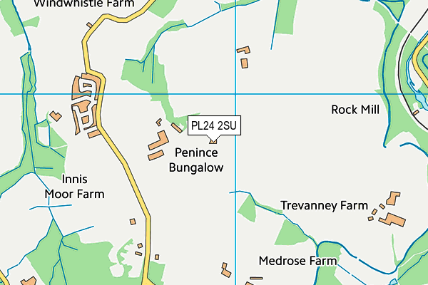 PL24 2SU map - OS VectorMap District (Ordnance Survey)