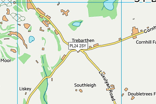 PL24 2SY map - OS VectorMap District (Ordnance Survey)