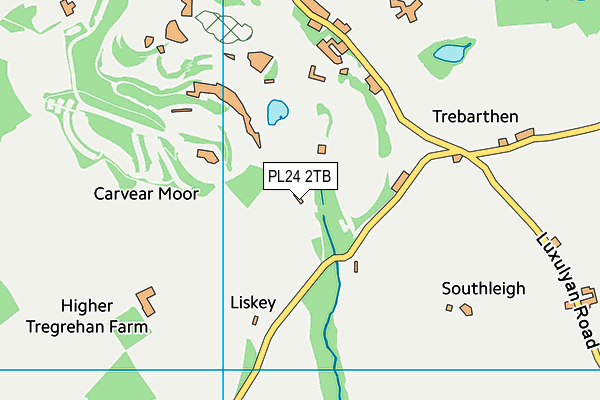 PL24 2TB map - OS VectorMap District (Ordnance Survey)